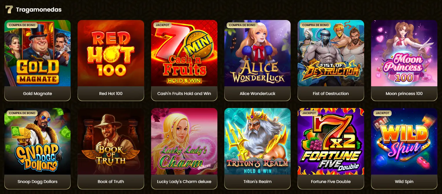 Juegos de tragaperras